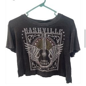 Altar’d State Nashville Cut Cropped Tee